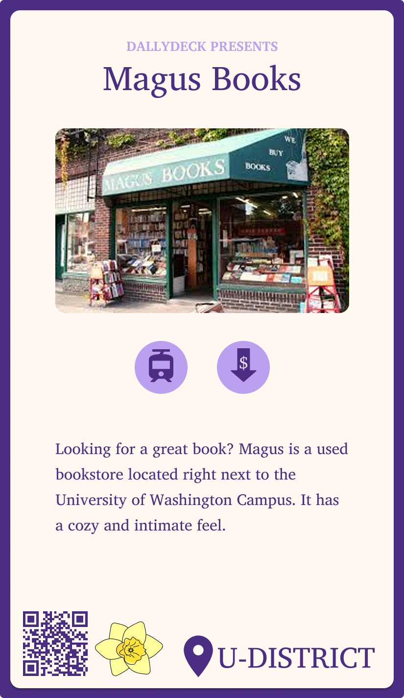 Magus Books Dallydeck Card