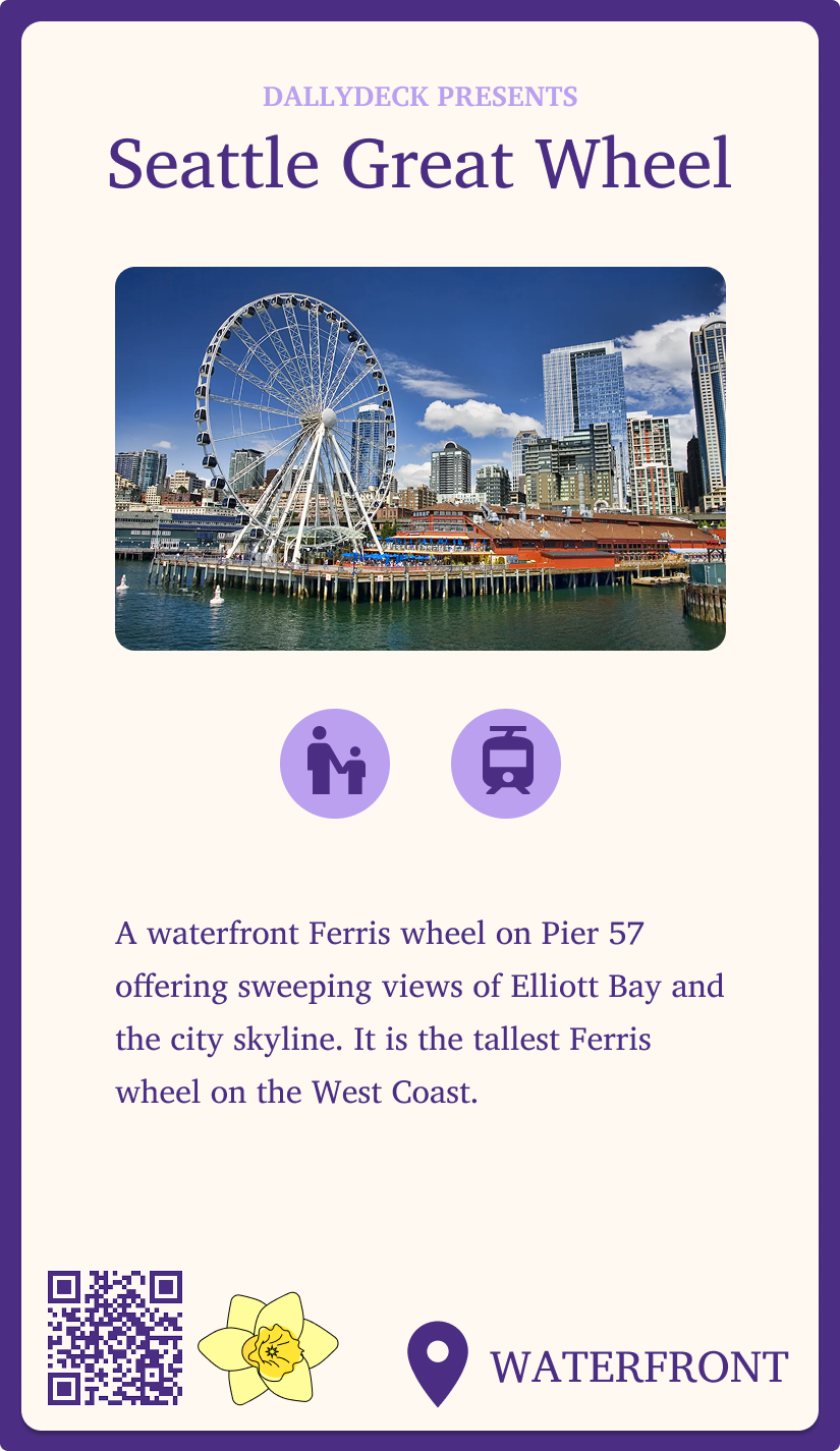 Seattle Great Wheel Dallydeck card